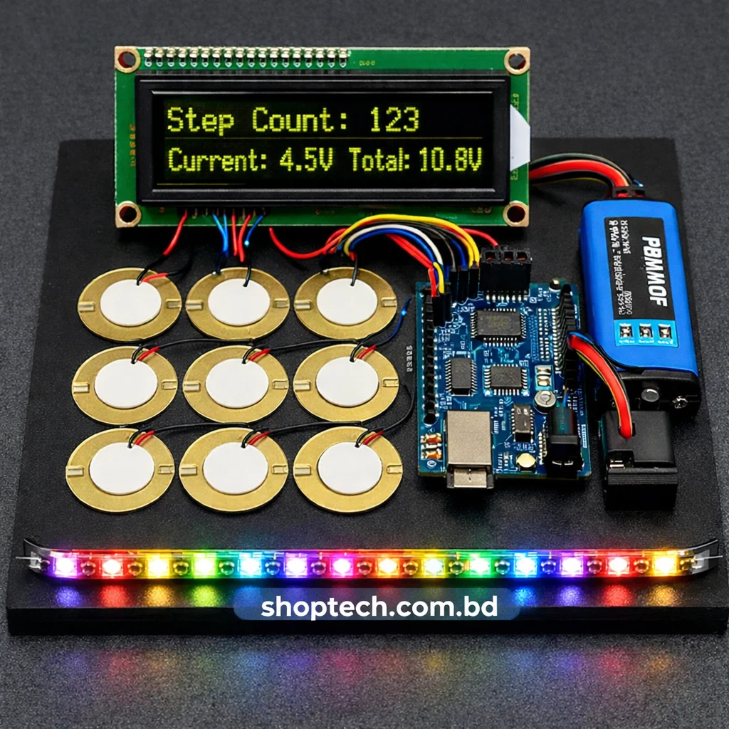 Piezo Power Generation Sciece Project in Bangladesh Ready